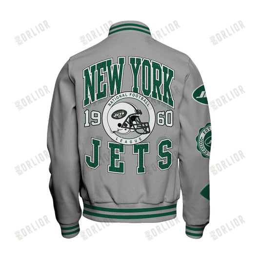 New York Jets Personalized Unisex Varsity Jacket AZBTVJK000349