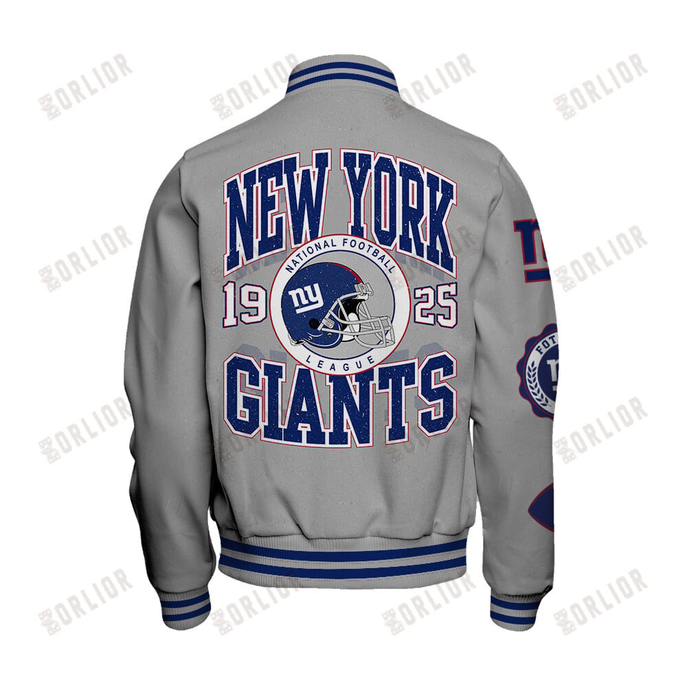 New York Giants Personalized Unisex Varsity Jacket AZBTVJK000350