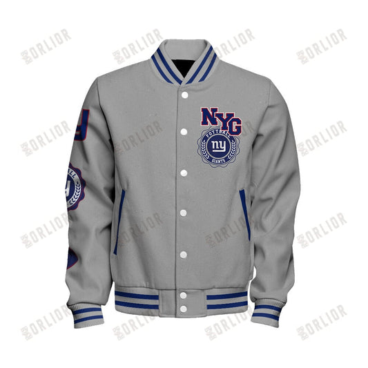 New York Giants Personalized Unisex Varsity Jacket AZBTVJK000350