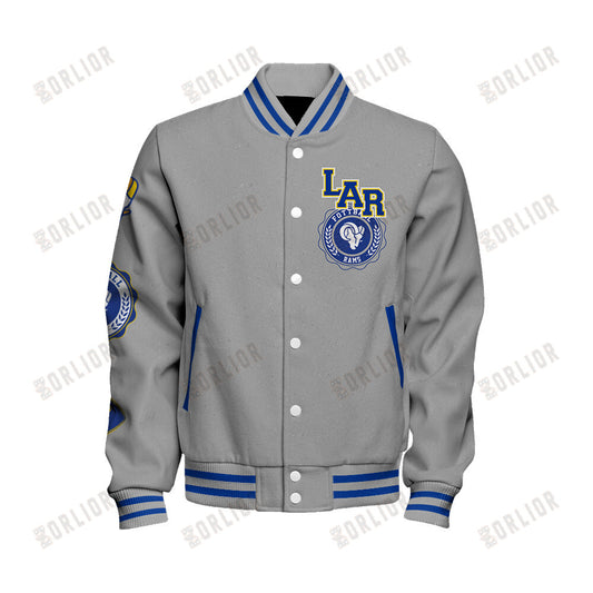 Los Angeles Rams Personalized Unisex Varsity Jacket AZBTVJK000355