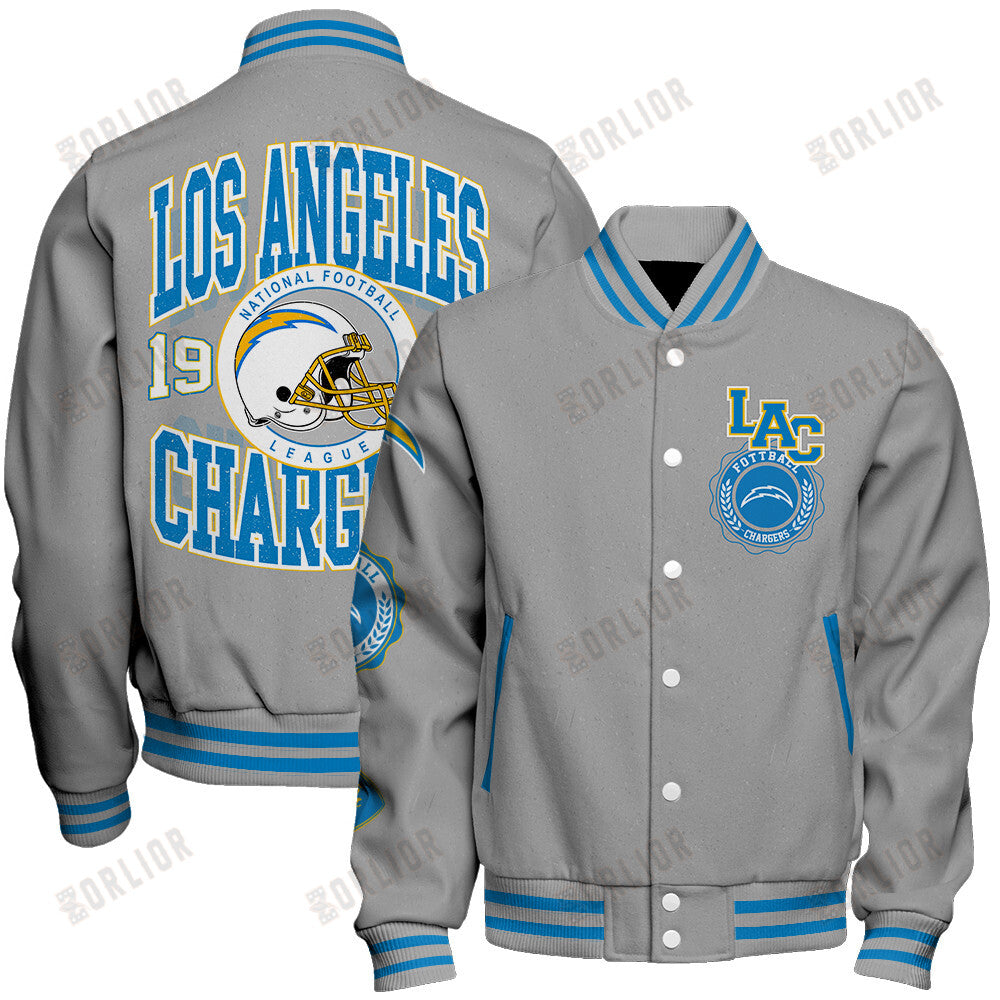 Los Angeles Chargers Personalized Unisex Varsity Jacket AZBTVJK000356