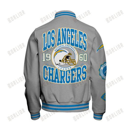 Los Angeles Chargers Personalized Unisex Varsity Jacket AZBTVJK000356