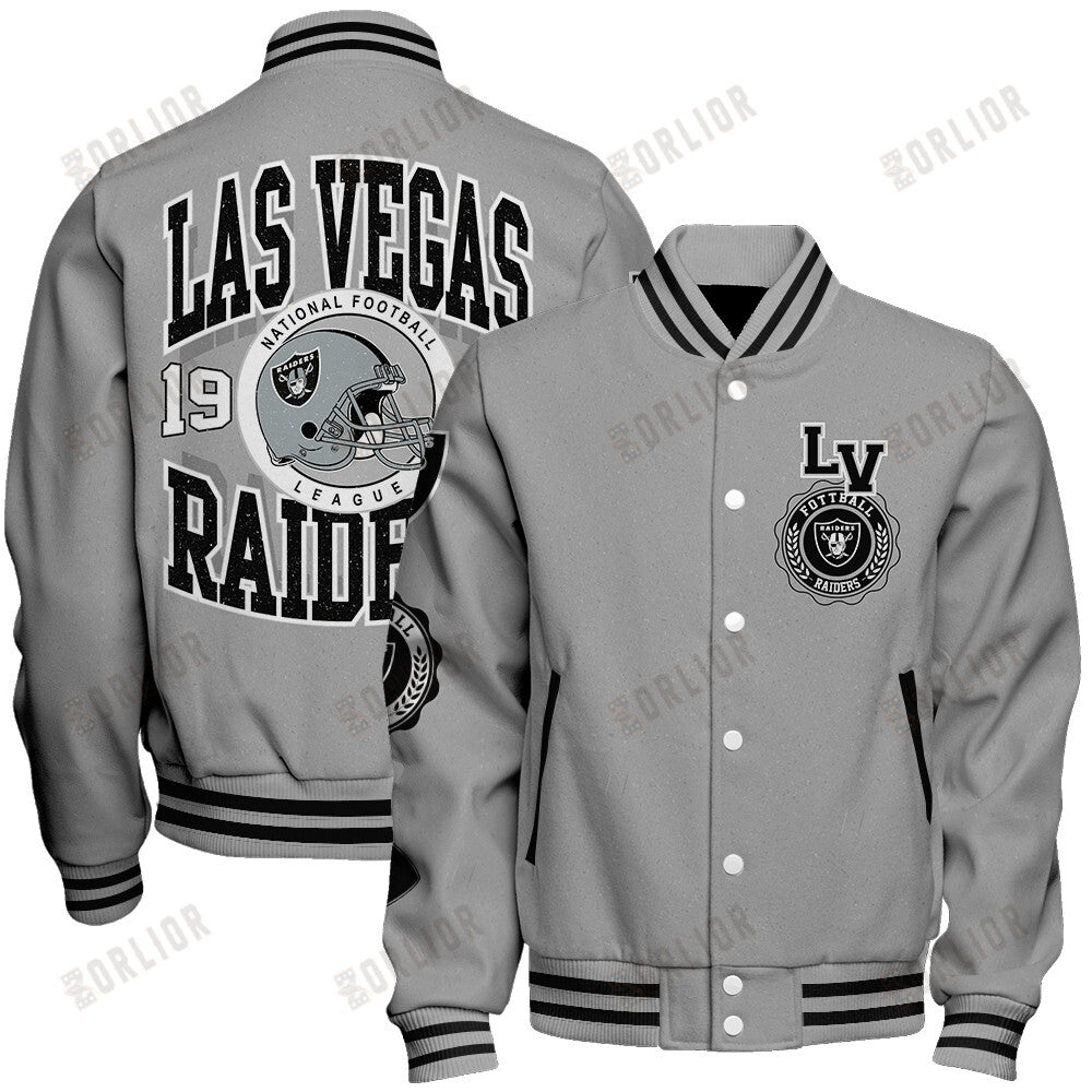 Las Vegas Raiders Personalized Unisex Varsity Jacket AZBTVJK000357