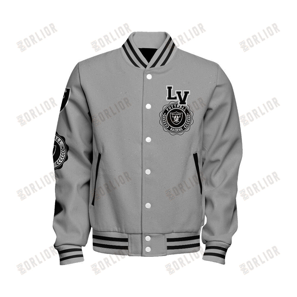 Las Vegas Raiders Personalized Unisex Varsity Jacket AZBTVJK000357