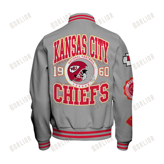 Kansas City Chiefs Personalized Unisex Varsity Jacket AZBTVJK000358