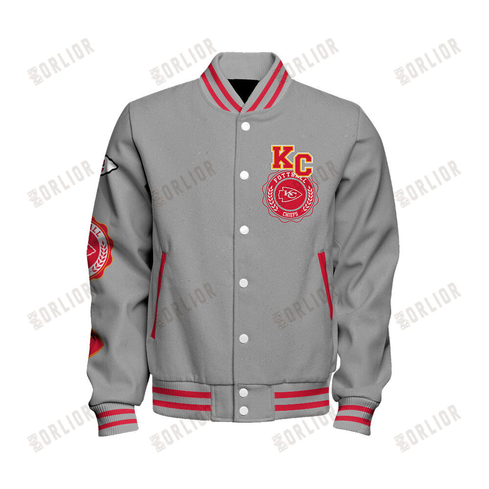 Kansas City Chiefs Personalized Unisex Varsity Jacket AZBTVJK000358
