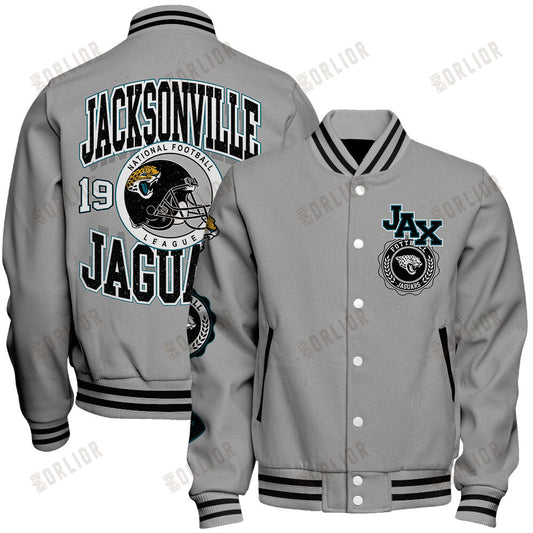 Jacksonville Jaguars Personalized Unisex Varsity Jacket AZBTVJK000359