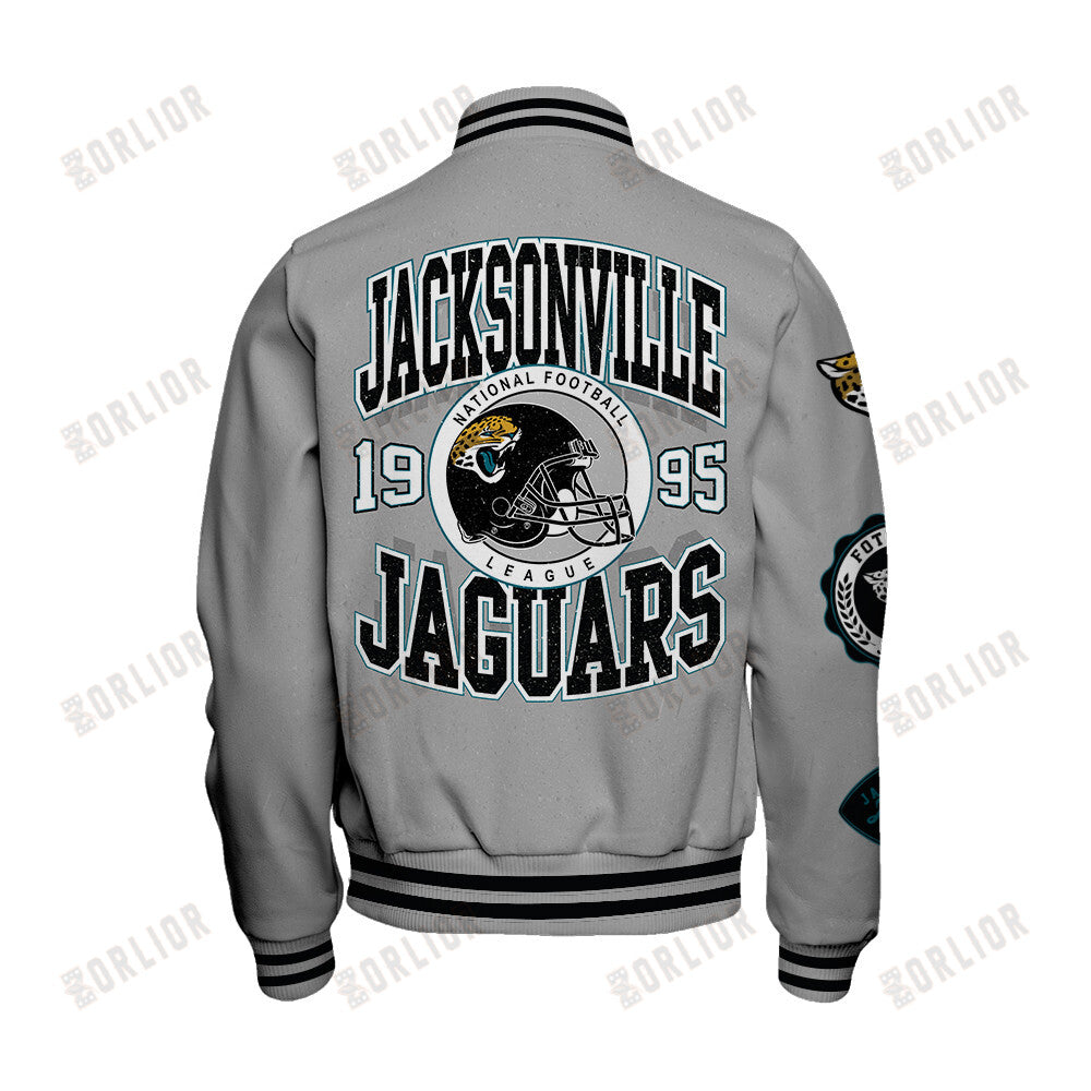 Jacksonville Jaguars Personalized Unisex Varsity Jacket AZBTVJK000359