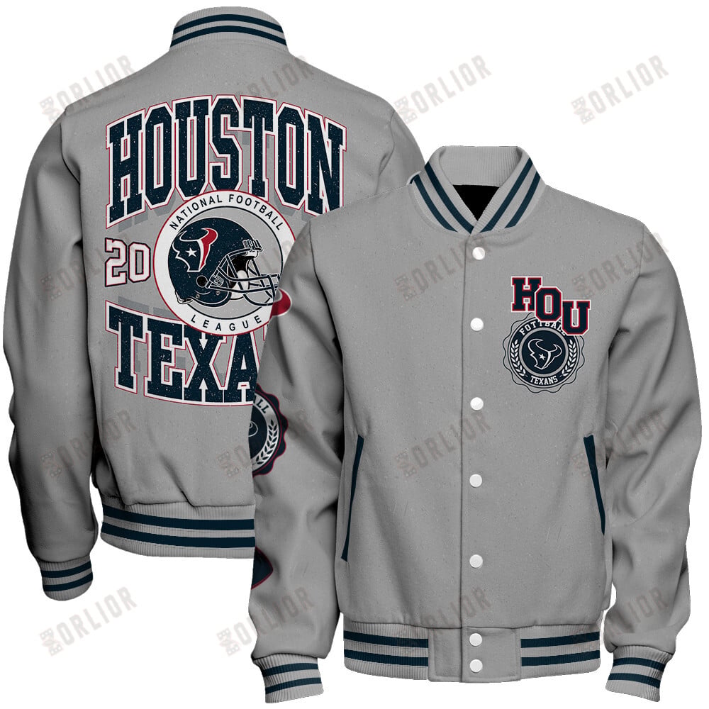 Houston Texans Personalized Unisex Varsity Jacket AZBTVJK000361