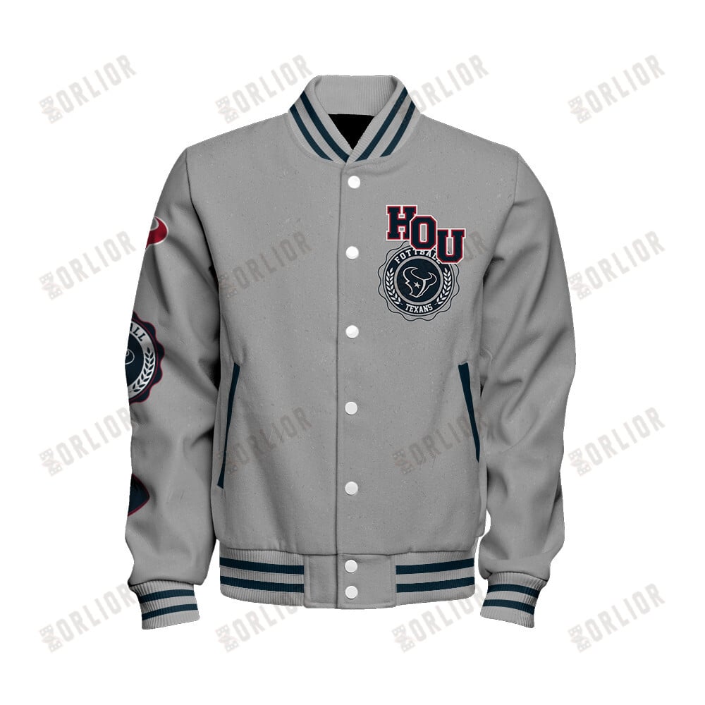 Houston Texans Personalized Unisex Varsity Jacket AZBTVJK000361