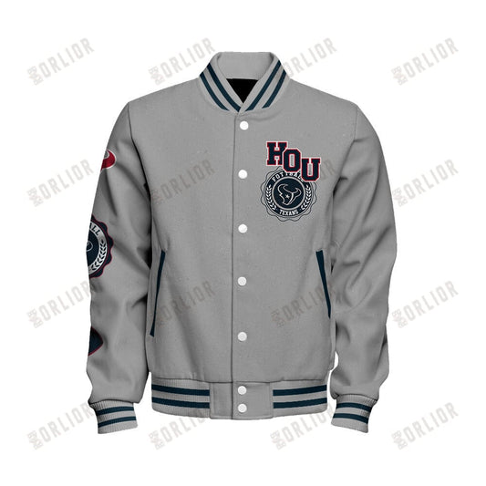 Houston Texans Personalized Unisex Varsity Jacket AZBTVJK000361