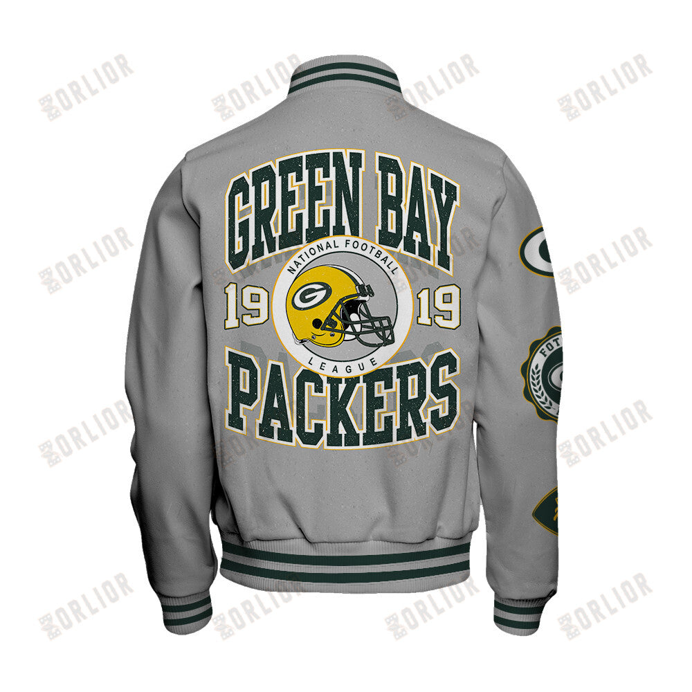 Green Bay Packers Personalized Unisex Varsity Jacket AZBTVJK000362