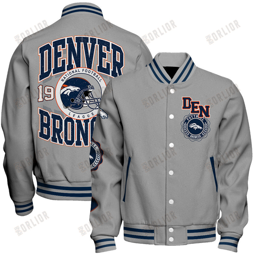 Denver Broncos Personalized Unisex Varsity Jacket AZBTVJK000364