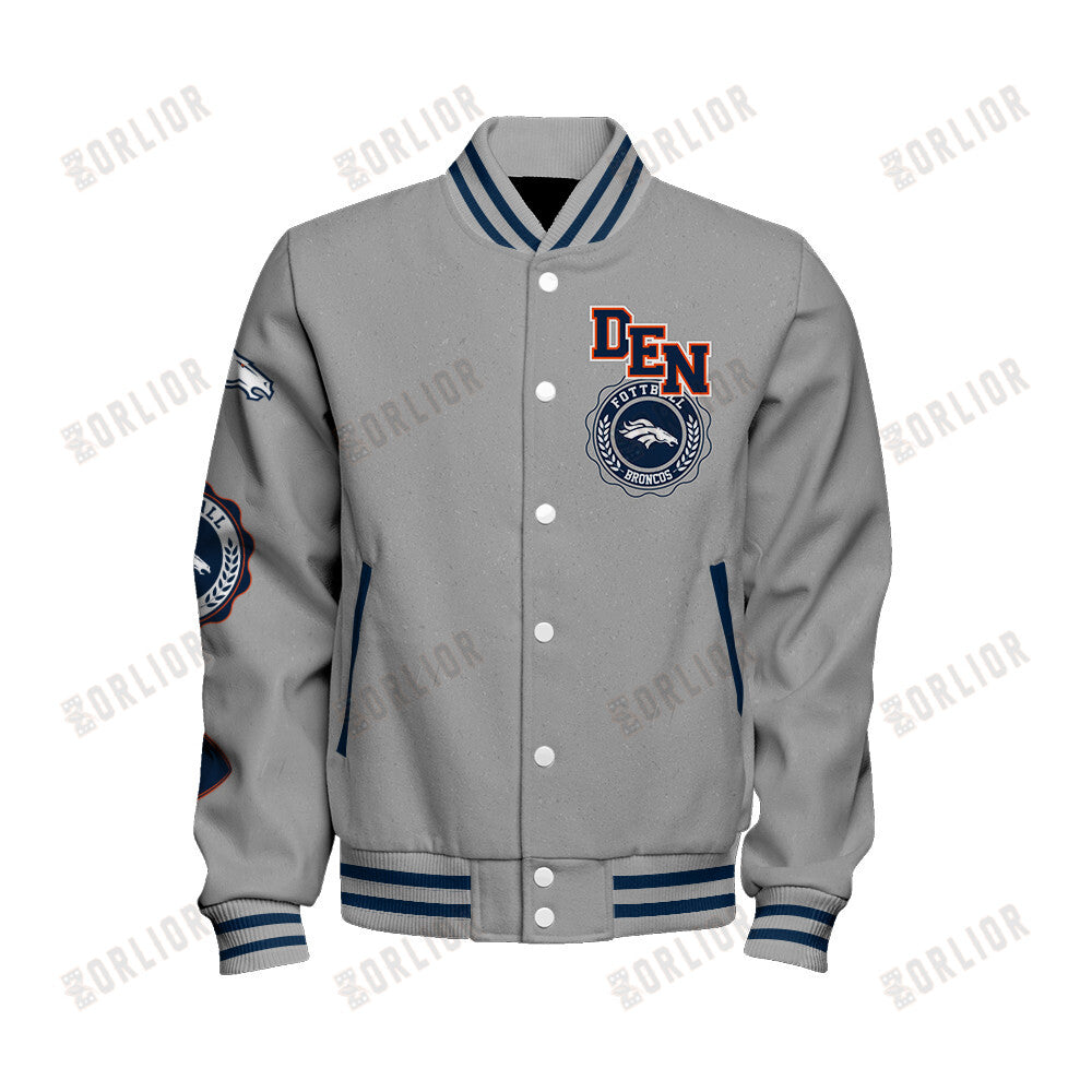 Denver Broncos Personalized Unisex Varsity Jacket AZBTVJK000364