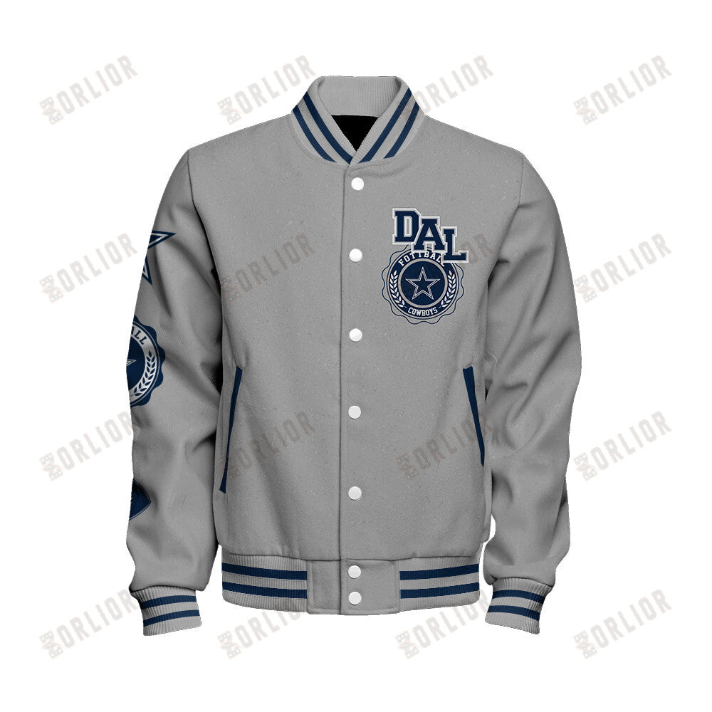 Dallas Cowboys Personalized Unisex Varsity Jacket AZBTVJK000365