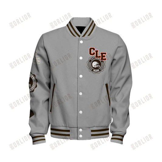Cleveland Browns Personalized Unisex Varsity Jacket AZBTVJK000366