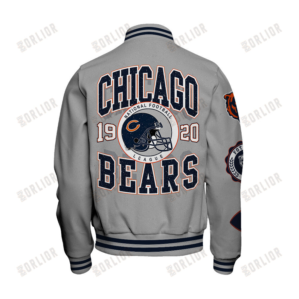 Chicago Bears Personalized Unisex Varsity Jacket AZBTVJK000368