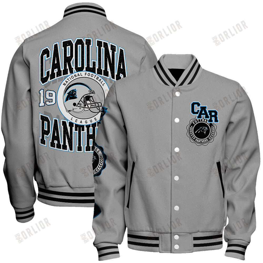Carolina Panthers Personalized Unisex Varsity Jacket AZBTVJK000369