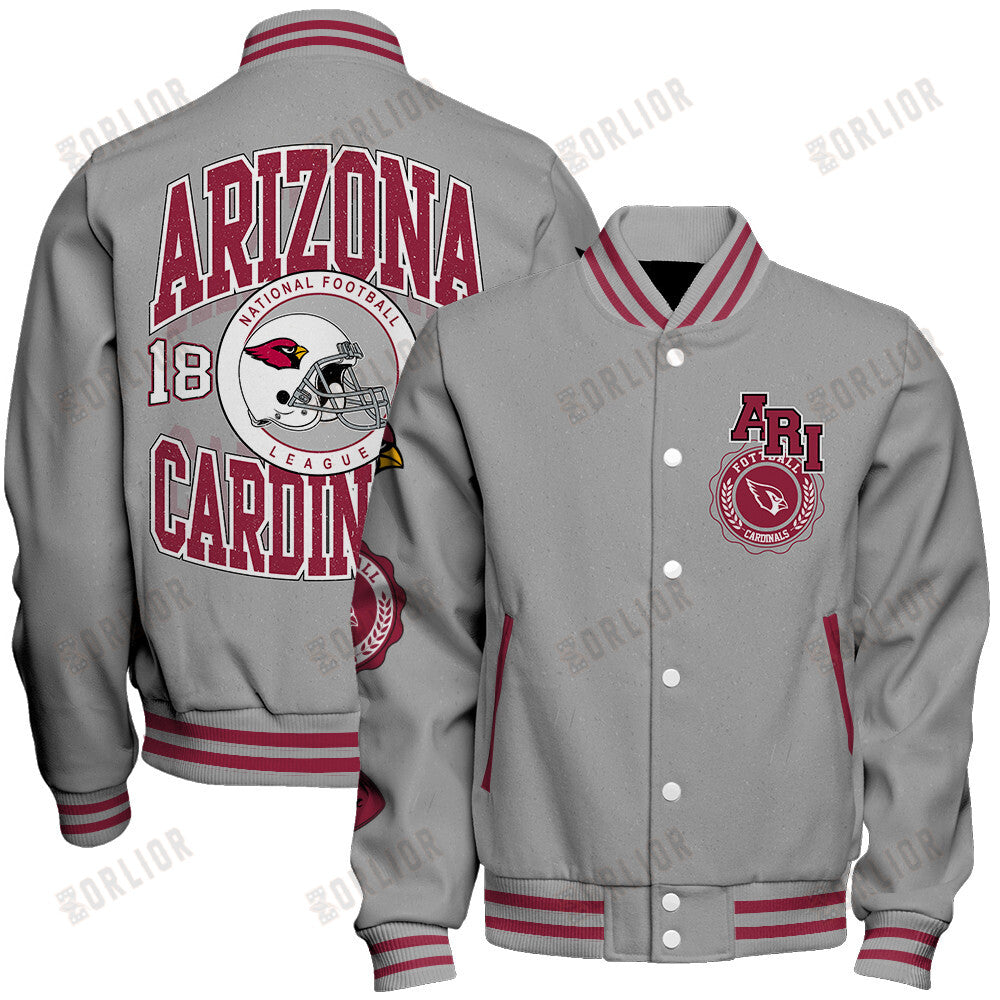 Arizona Cardinals Personalized Unisex Varsity Jacket AZBTVJK000373