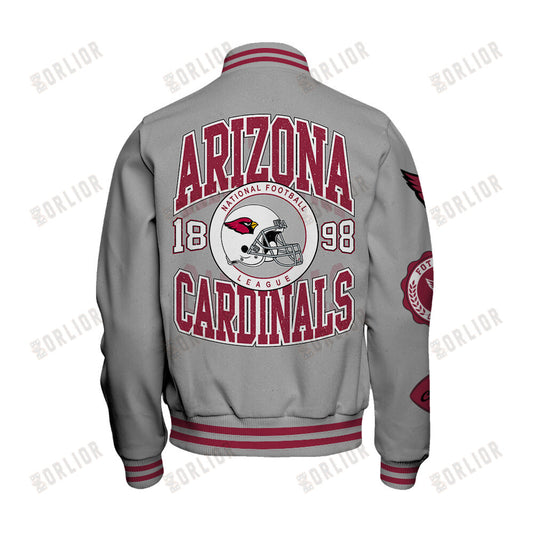 Arizona Cardinals Personalized Unisex Varsity Jacket AZBTVJK000373