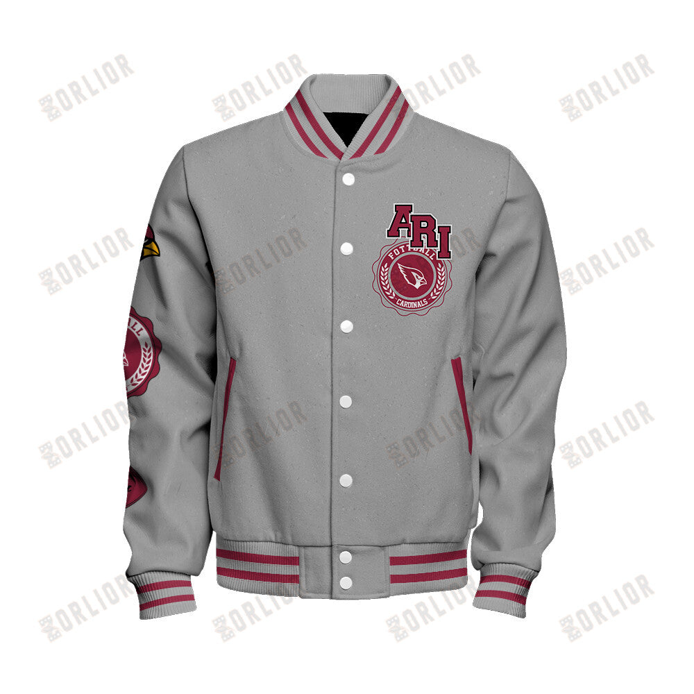 Arizona Cardinals Personalized Unisex Varsity Jacket AZBTVJK000373