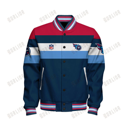 Tennessee Titans Personalized Unisex Varsity Jacket AZBTVJK000375