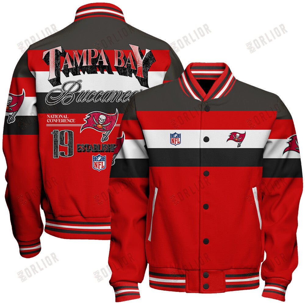 Tampa Bay Buccaneers Personalized Unisex Varsity Jacket AZBTVJK000376