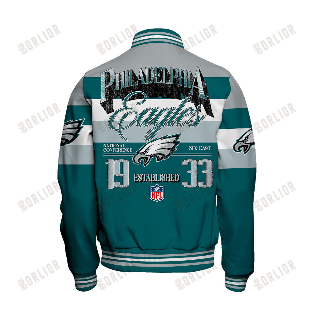 Philadelphia Eagles Personalized Unisex Varsity Jacket AZBTVJK000380