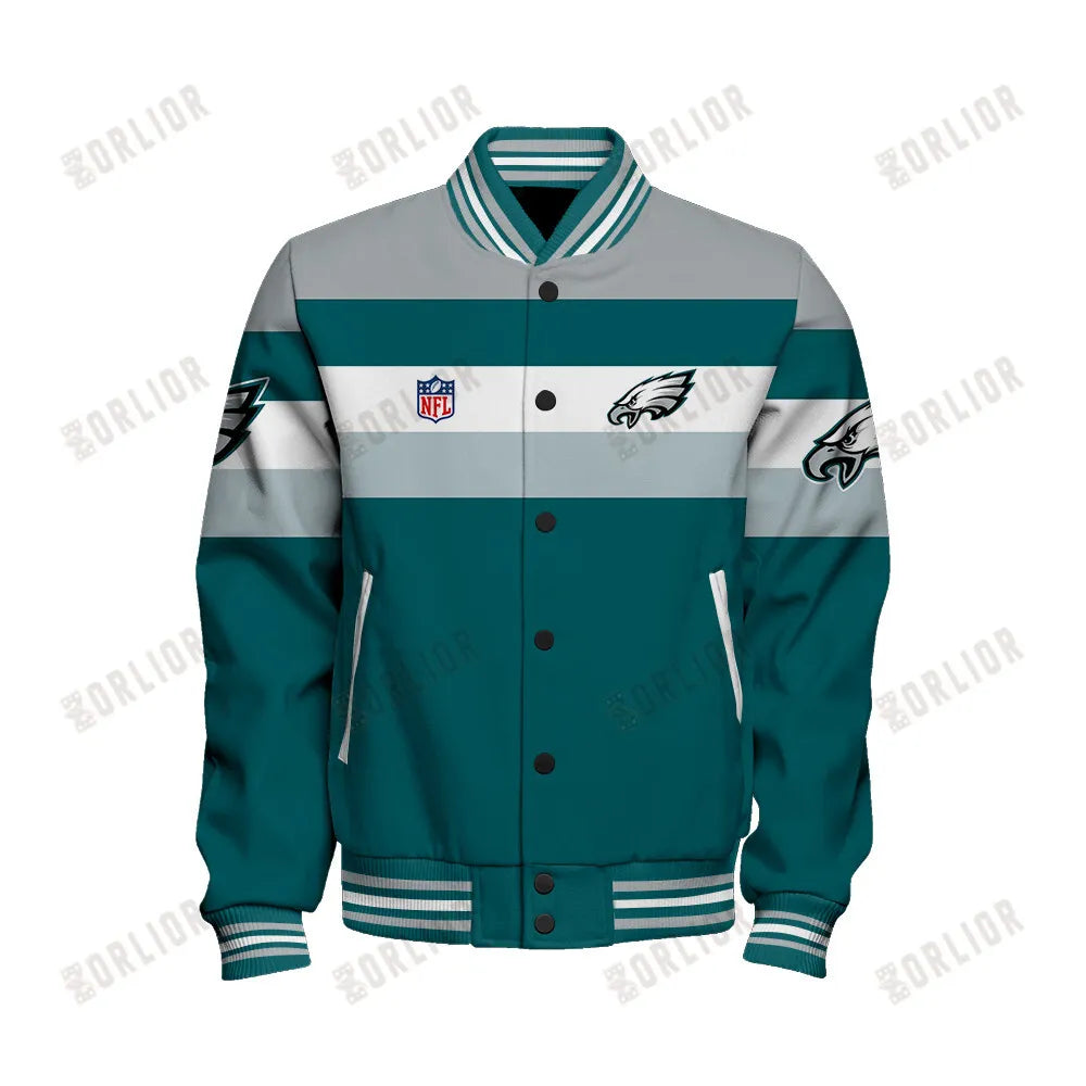 Philadelphia Eagles Personalized Unisex Varsity Jacket AZBTVJK000380