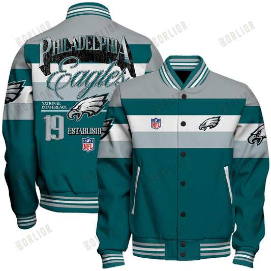 Philadelphia Eagles Personalized Unisex Varsity Jacket AZBTVJK000380
