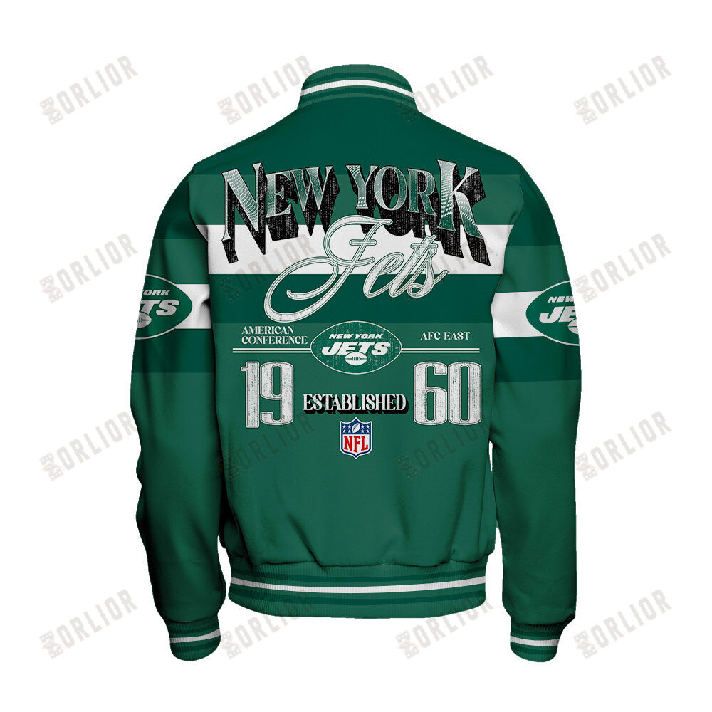New York Jets Personalized Unisex Varsity Jacket AZBTVJK000381