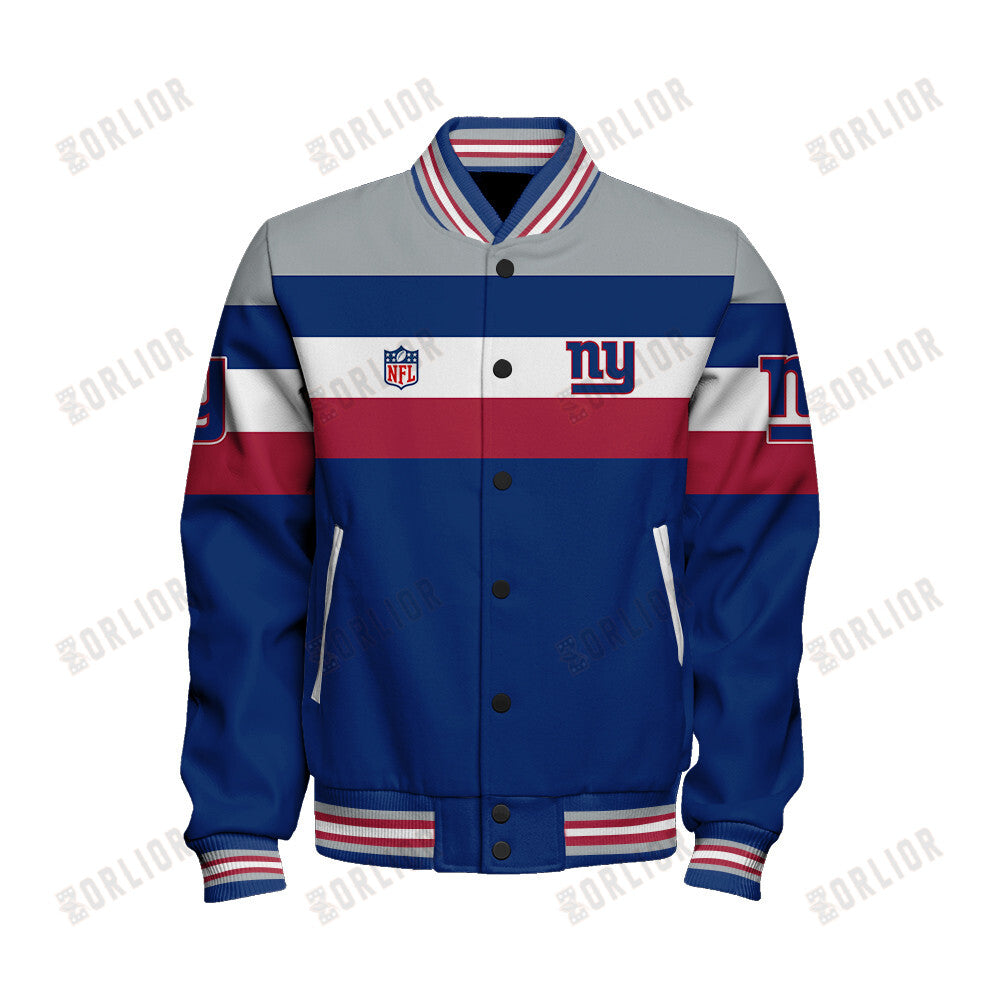 New York Giants Personalized Unisex Varsity Jacket AZBTVJK000382