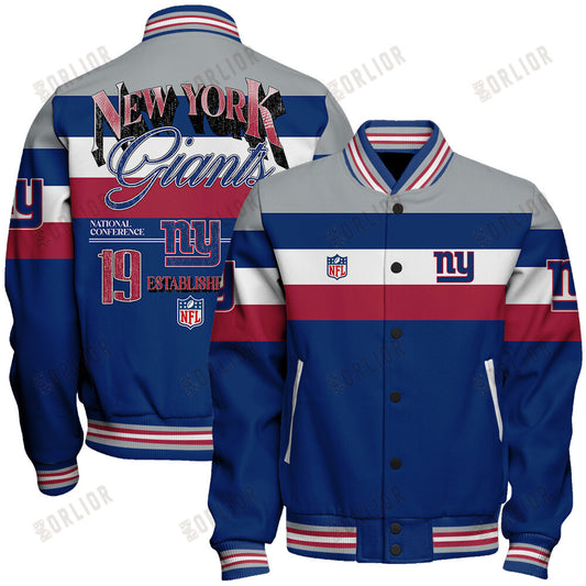New York Giants Personalized Unisex Varsity Jacket AZBTVJK000382