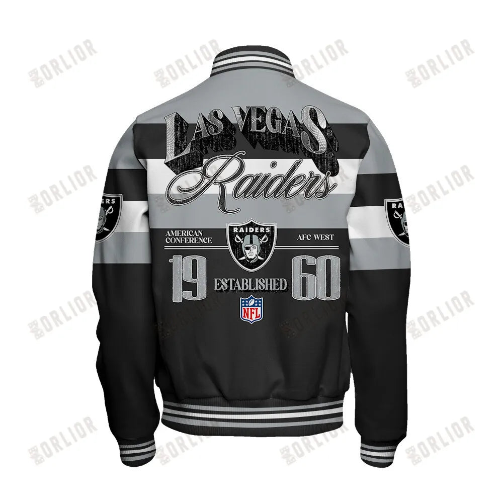 Las Vegas Raiders Personalized Unisex Varsity Jacket AZBTVJK000389