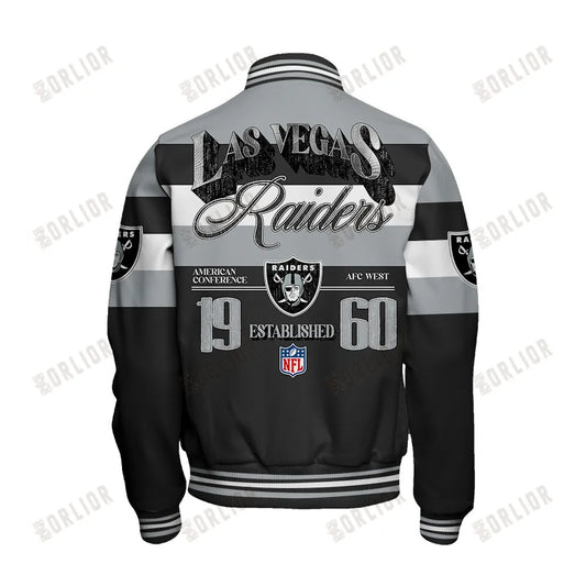 Las Vegas Raiders Personalized Unisex Varsity Jacket AZBTVJK000389