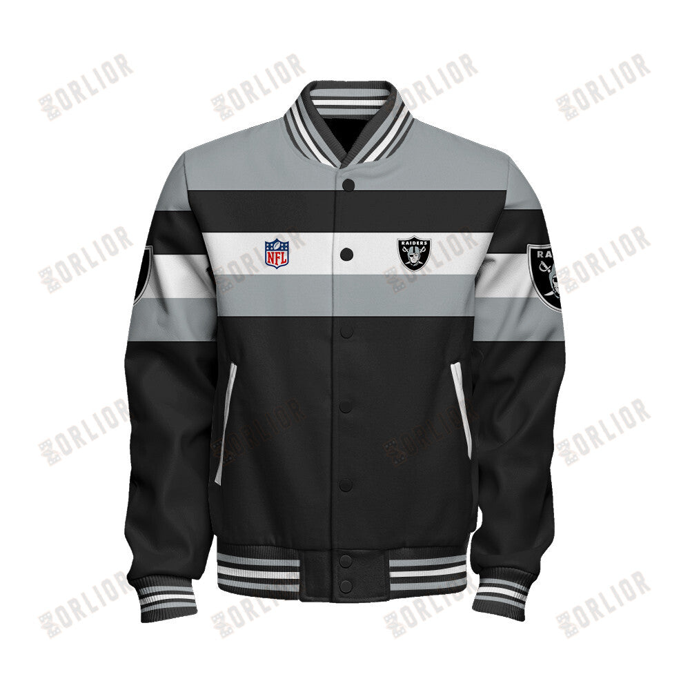 Las Vegas Raiders Personalized Unisex Varsity Jacket AZBTVJK000389