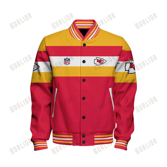 Kansas City Chiefs Personalized Unisex Varsity Jacket AZBTVJK000390