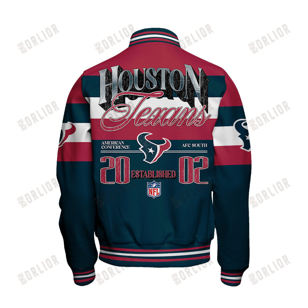Houston Texans Personalized Unisex Varsity Jacket AZBTVJK000393