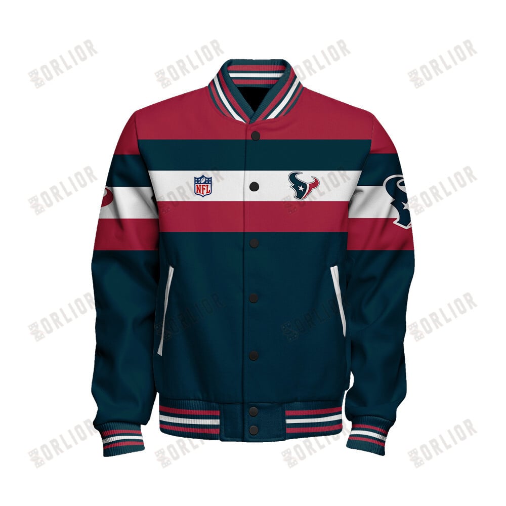 Houston Texans Personalized Unisex Varsity Jacket AZBTVJK000393