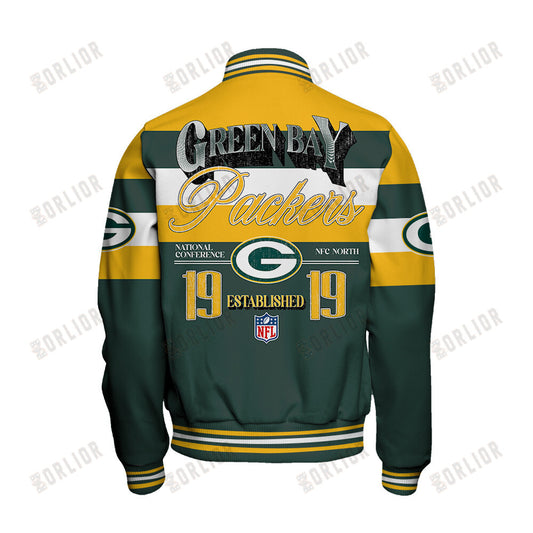 Green Bay Packers Personalized Unisex Varsity Jacket AZBTVJK000394