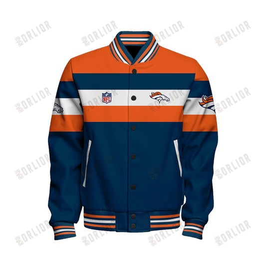 Denver Broncos Personalized Unisex Varsity Jacket AZBTVJK000396