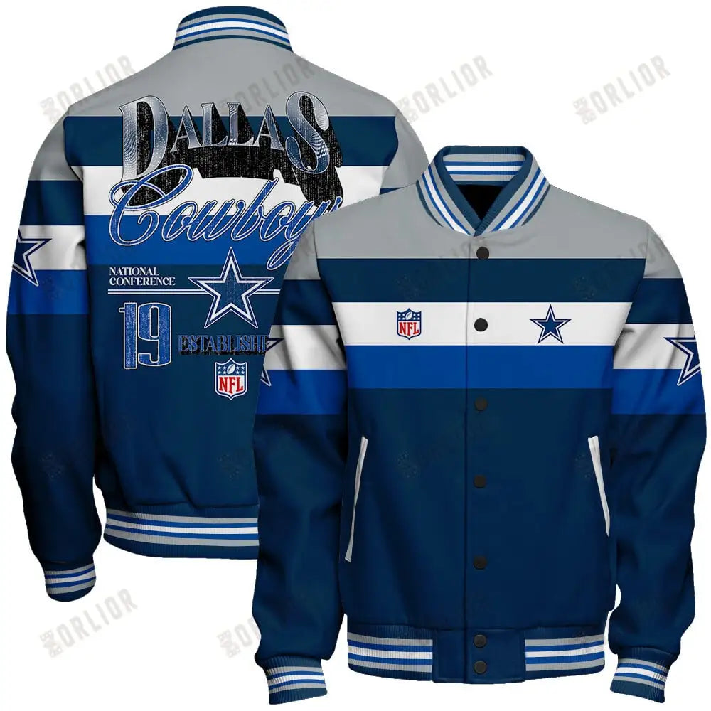 Dallas Cowboys Personalized Unisex Varsity Jacket AZBTVJK000397