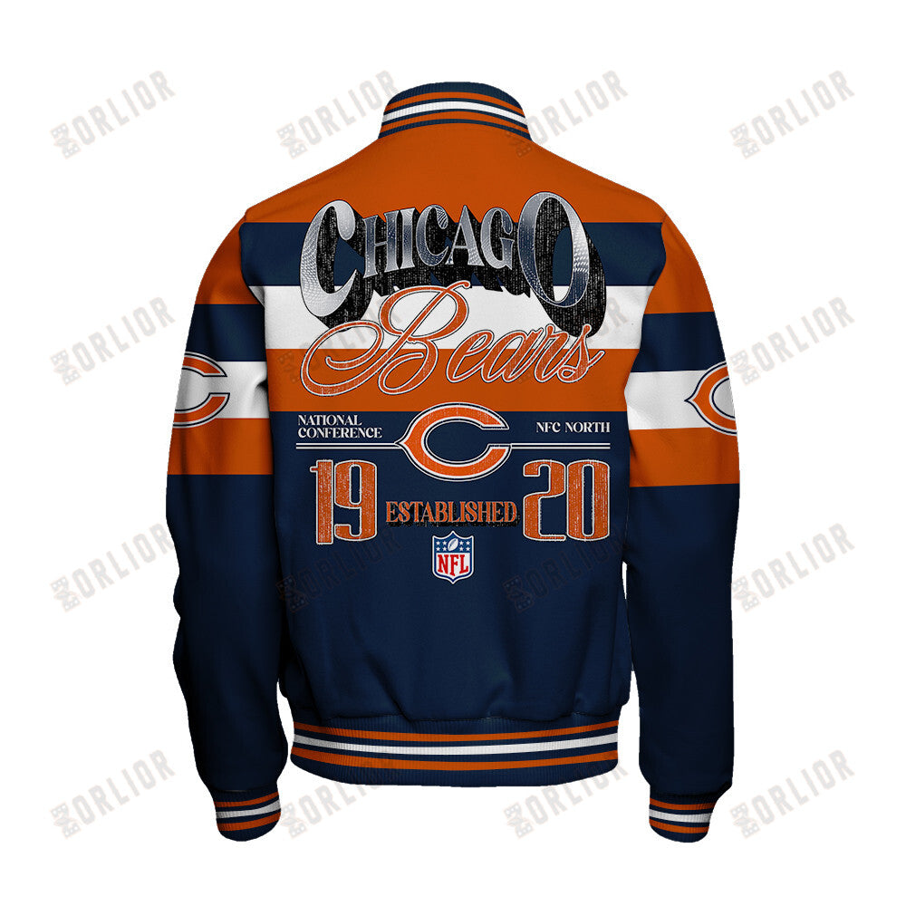 Chicago Bears Personalized Unisex Varsity Jacket AZBTVJK000400