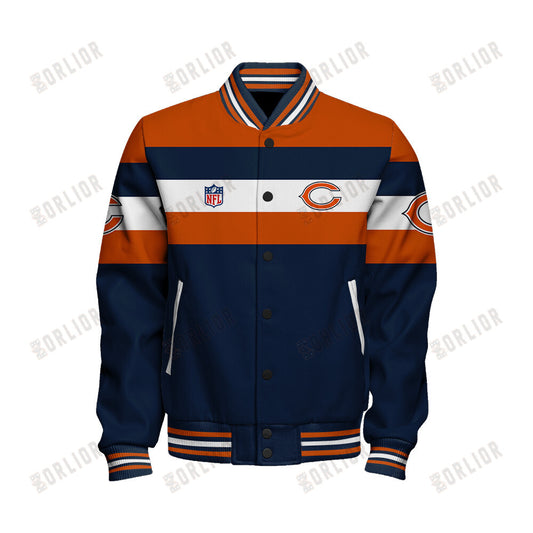 Chicago Bears Personalized Unisex Varsity Jacket AZBTVJK000400
