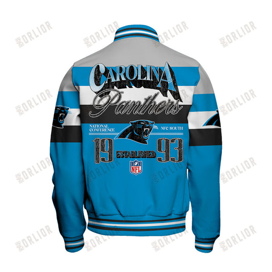Carolina Panthers Personalized Unisex Varsity Jacket AZBTVJK000401