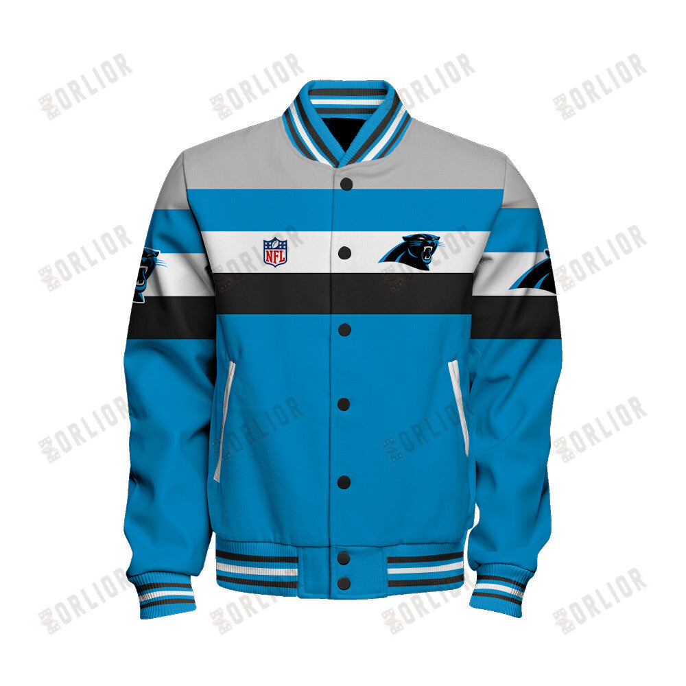 Carolina Panthers Personalized Unisex Varsity Jacket AZBTVJK000401