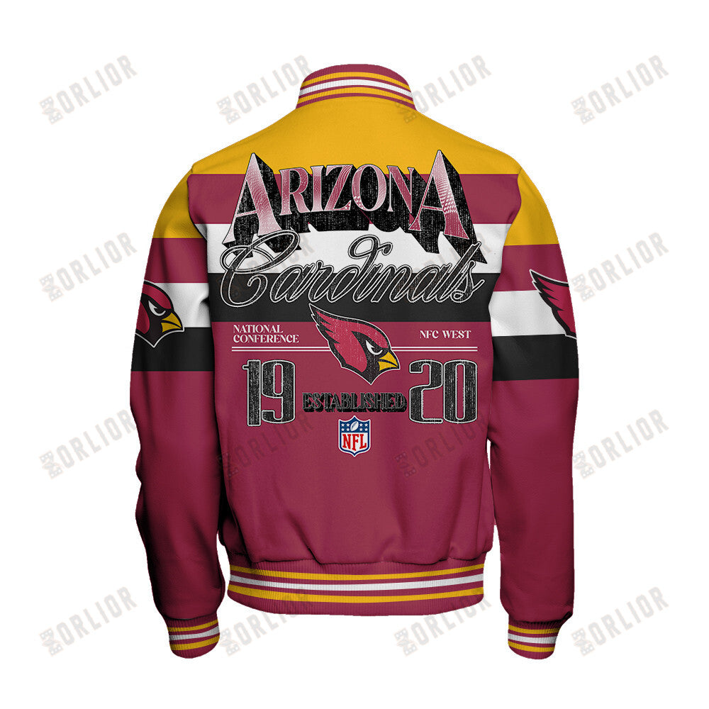 Arizona Cardinals Personalized Unisex Varsity Jacket AZBTVJK000405