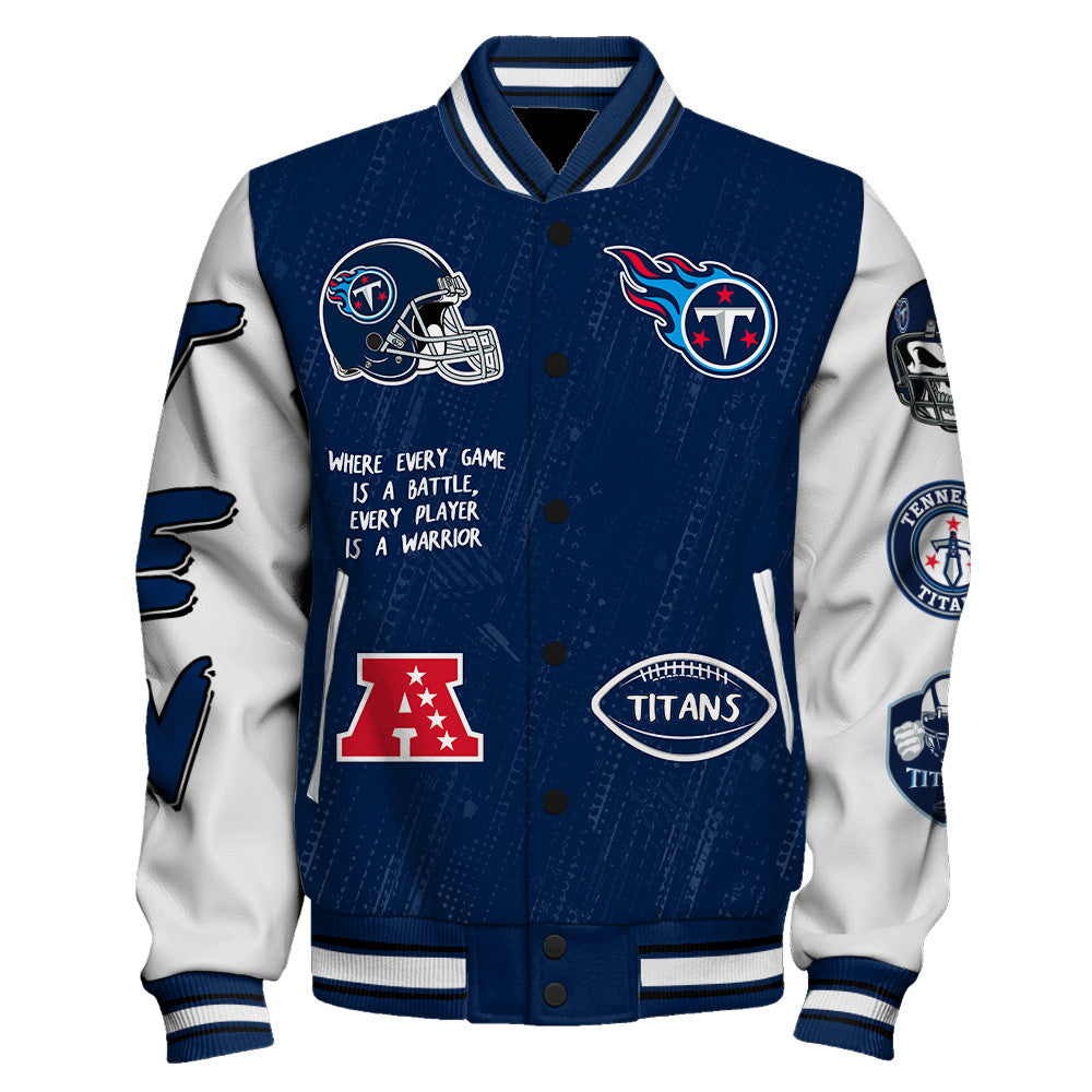 Tennessee Titans Unisex Athletic Legacy Varsity Jacket AZBTVJK000109
