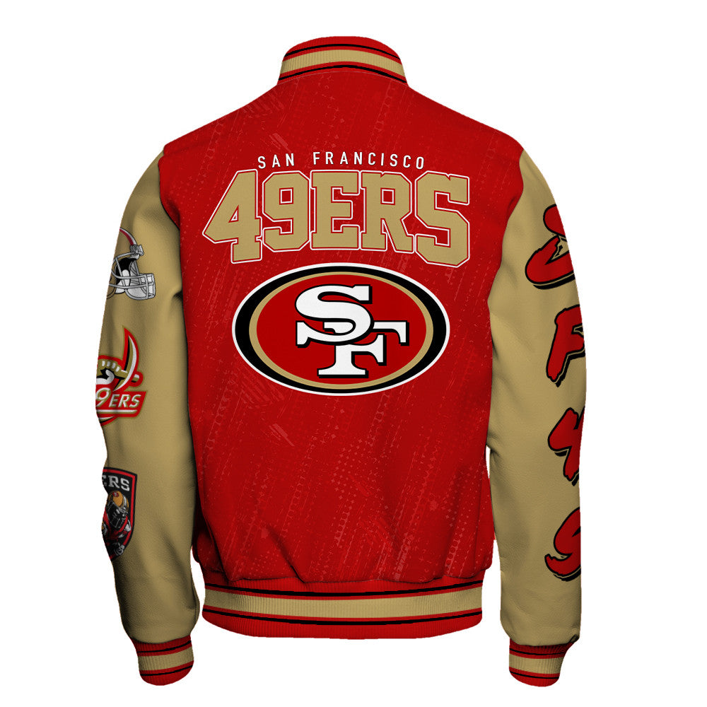 San Francisco 49ers Unisex Athletic Legacy Varsity Jacket AZBTVJK000112