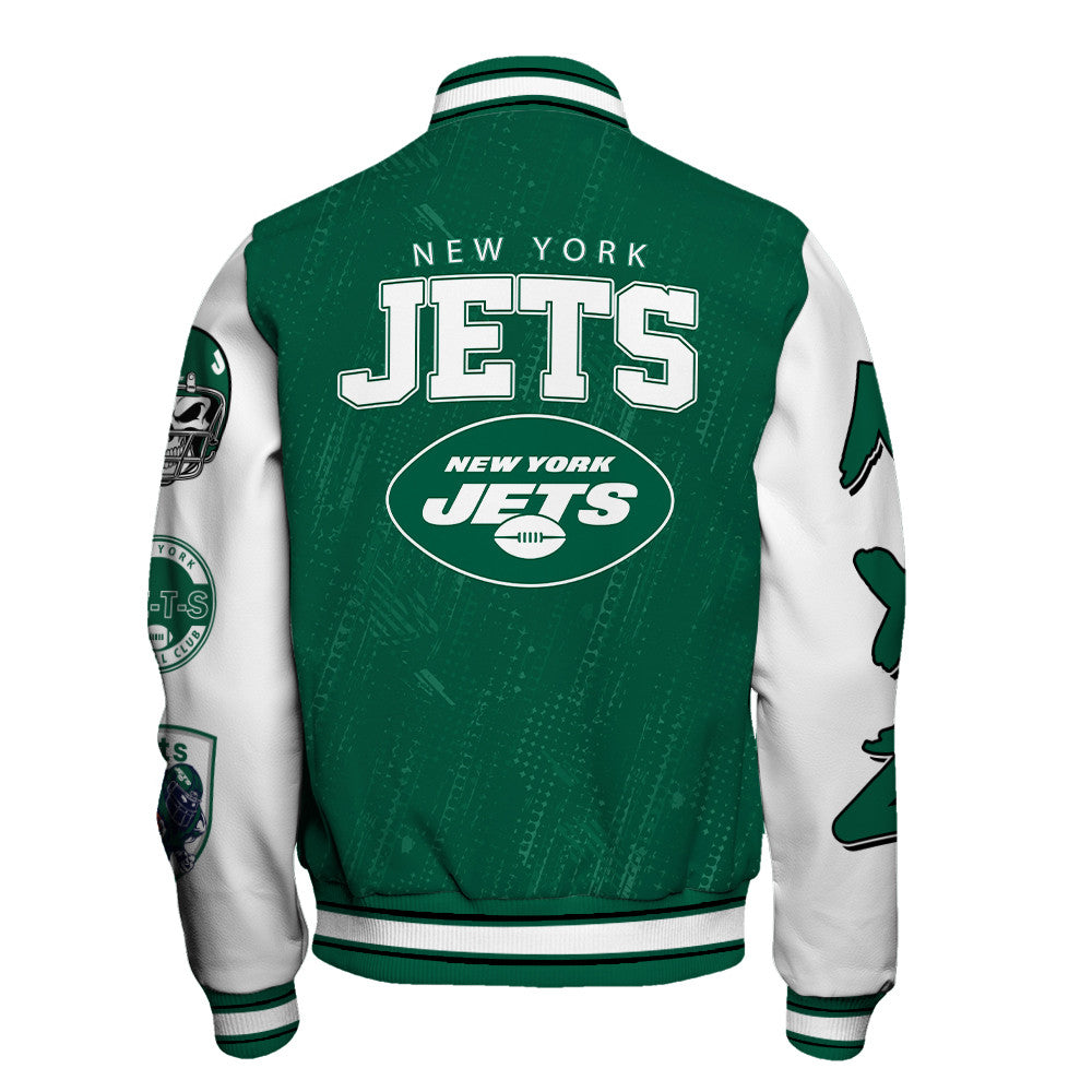 New York Jets Unisex Athletic Legacy Varsity Jacket AZBTVJK000115